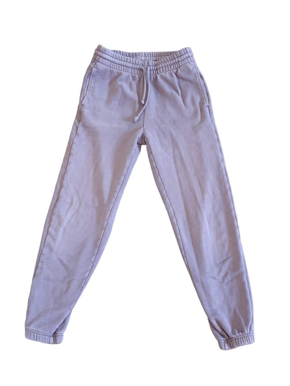 TNA Aritzia Cozy Fleece Boyfriend Joggers XS Lilac Purple Sweatpants WI21